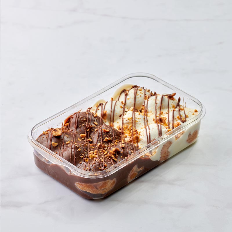 Profiterole Milk and White Chocolate Bowl Mini