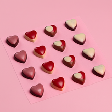 Load image into Gallery viewer, Hearts of Chocolate Box with Pink Background

